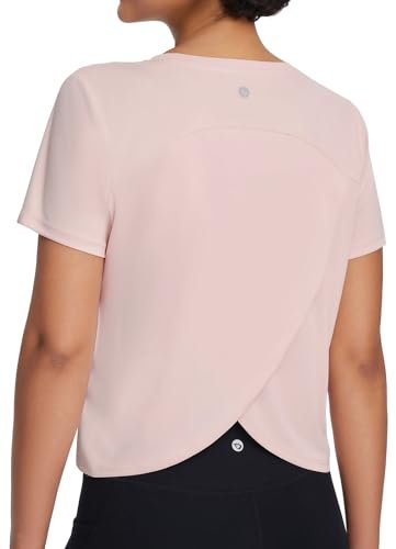 baleaf Women's Workout Tops Athletic Shirts Cropped Short...