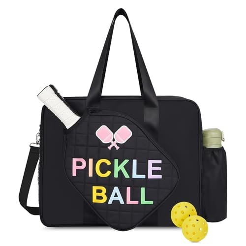 Pickleball Bag for Women Girl, Water Resistant Pickleball...