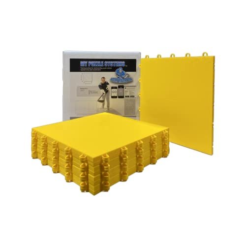 InOut Flooring 8 Yellow Tiles - High Durability Colored...