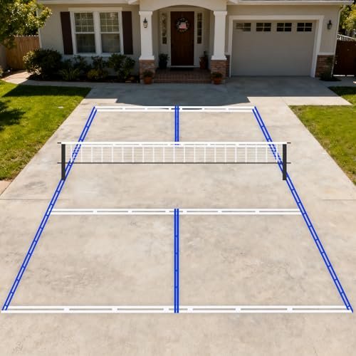 Reusable Pickleball Court Marking Kit, 44x20 Feet Durable...
