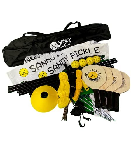 Sandy Pickle | Portable Beach & Grass Pickleball Set |...