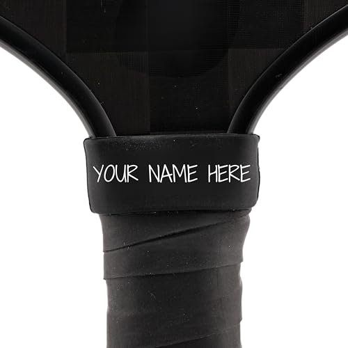 Customized Pickleball Paddle Band – Jet Black | Custom...