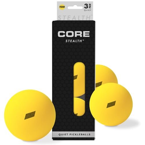 CORE Stealth Quiet Pickleball Balls - Foam Pickleball Balls...