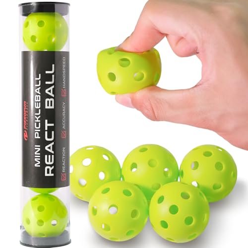 PIKKOFUN React Mini Pickleball Balls – 5 Pack 1.65