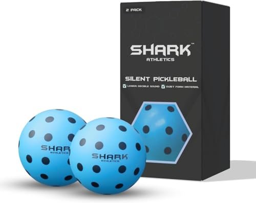 shark athletics Quiet Pickleball Balls - Indoor Practice...
