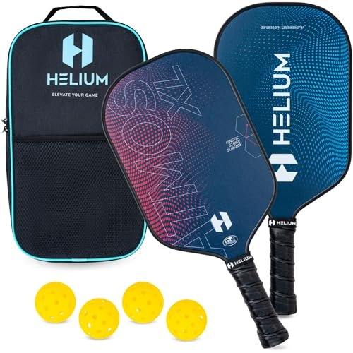 Helium Pro Carbon Fiber Pickleball Paddle Set of 2 -...
