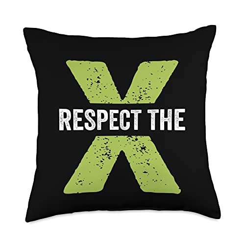 Respect the X Pickleball Men Women Funny Pickleball Throw...