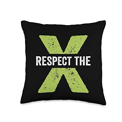 Respect the X Pickleball Men Women Funny Pickleball Throw...