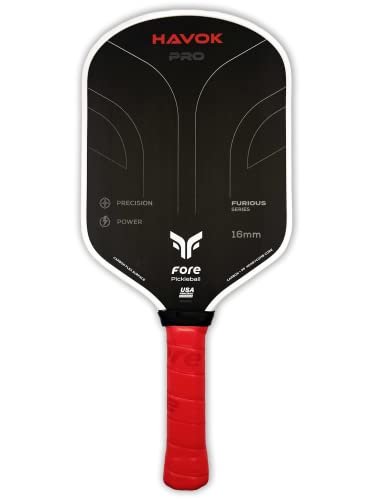 Havok Pro Pickleball Paddle: Carbon Fiber Surface for...